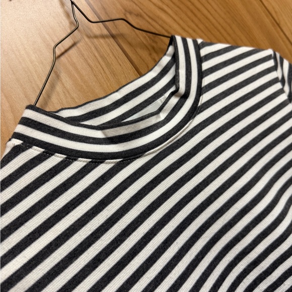 Free People FP Beach Striped Mock Neck Mini Dress - Picture 8 of 9